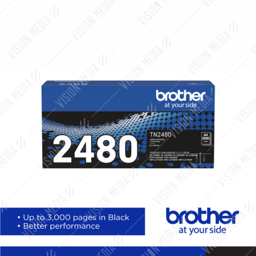 BROTHER BLACK TONER CARTRIDGE (TN-2480)