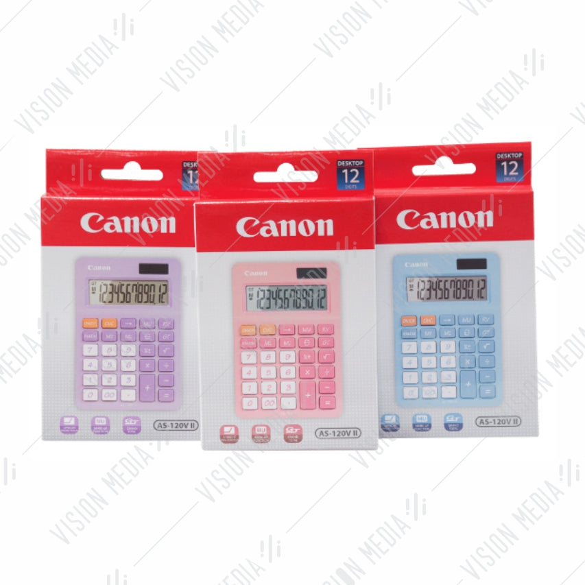 CANON 12-DIGIT COMPACT CALCULATOR (AS-120V II)