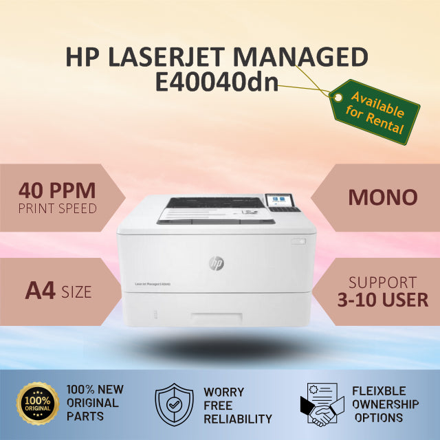 HP LaserJet Managed E40040dn (RENTAL)