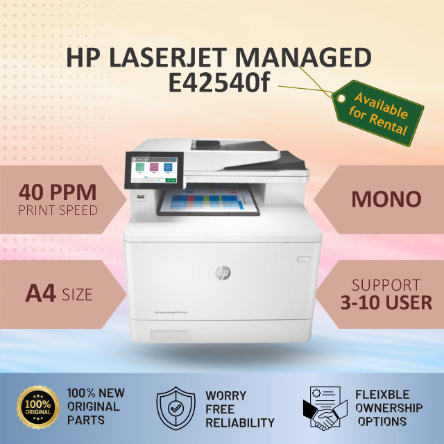 HP LaserJet Managed MFP E42540f (RENTAL)