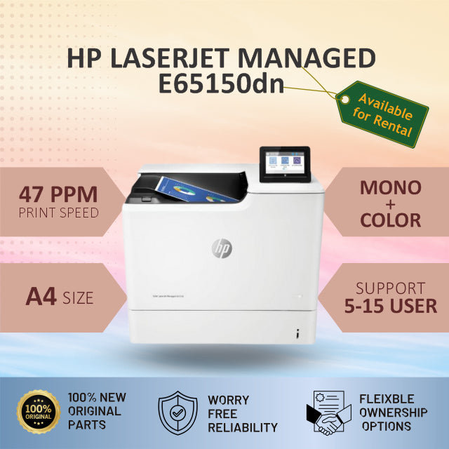 HP Color LaserJet Managed E65150dn (RENTAL)