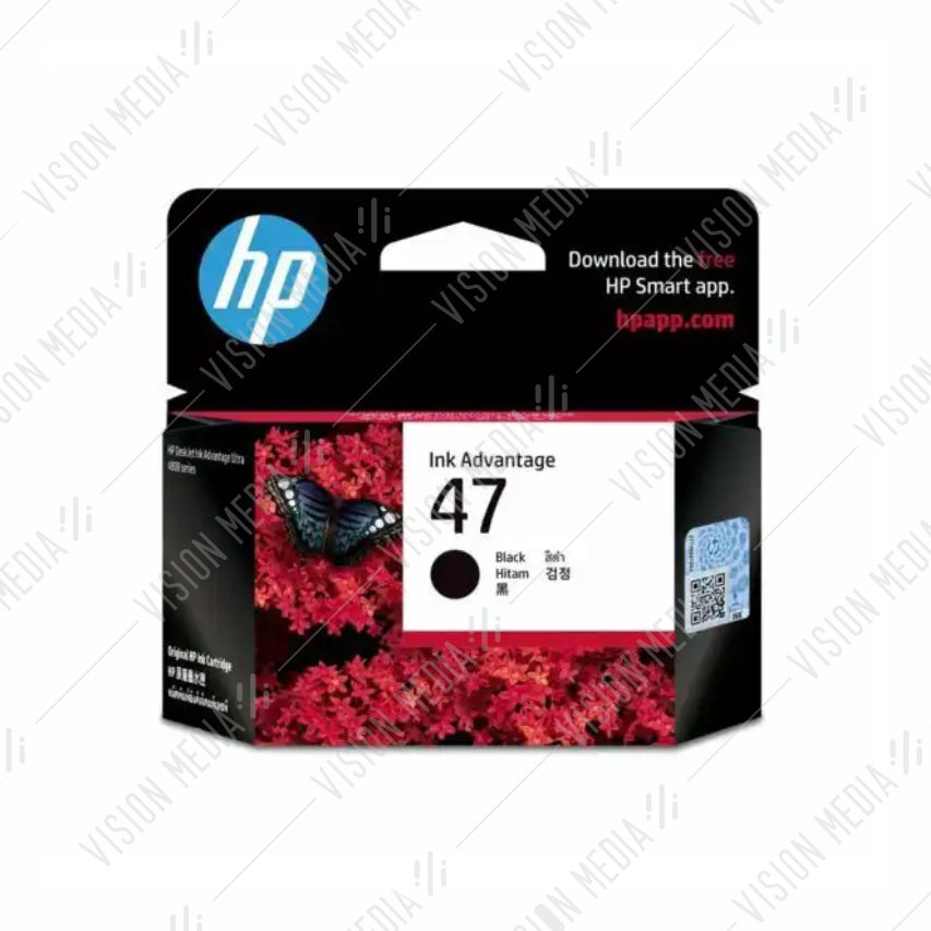 HP 47 BLACK INK ADVANTAGE CARTRIDGE (6ZD21AA)