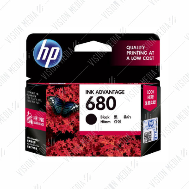 HP 680 BLACK INK CARTRIDGE (F6V27AA)