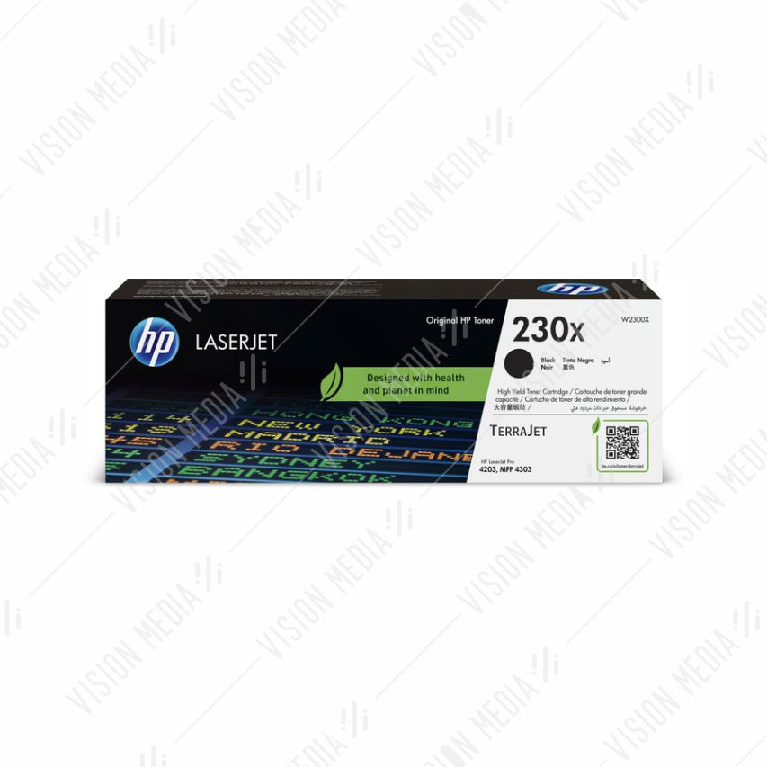 HP 230X HIGH YIELD BLACK TONER CARTRIDGE (W2300X)