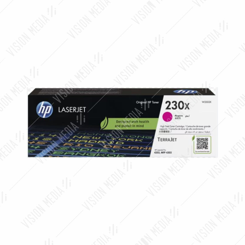 HP 230X HIGH YIELD MAGENTA TONER CARTRIDGE (W2303X)