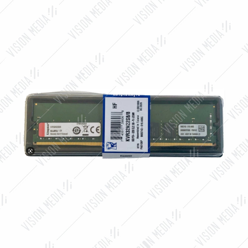 KINGSTON 8GB DDR4 3200MHZ CL22 DIMM (KVR32N22S8/8)