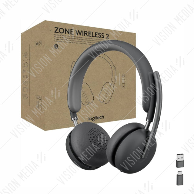 LOGITECH ZONE WIRELESS 2 NBT HEADSET (TEAMS) (981-001437)