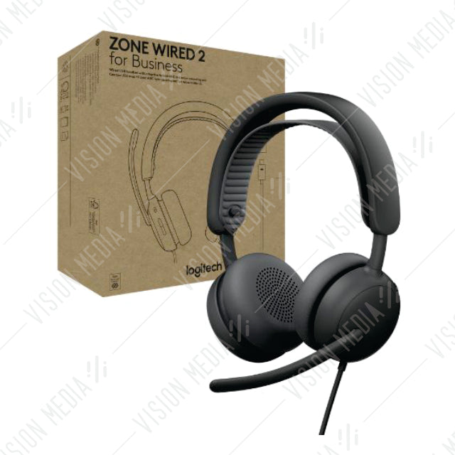 LOGITECH ZONE WIRED 2 HEADSET (TEAMS) (981-001629)