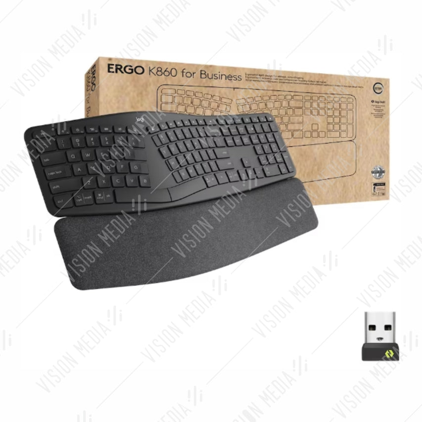 LOGITECH ERGO K860 WIRELESS BUSINESS KEYBOARD (920-010356)