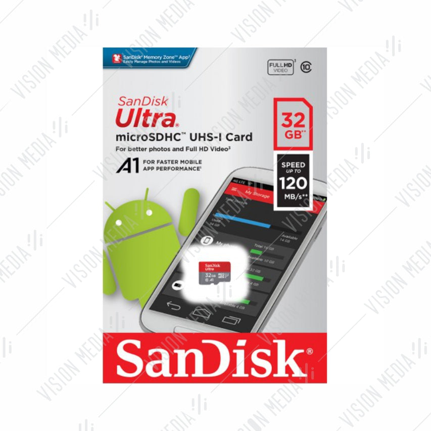 SANDISK ULTRA MICRO SD CLASS 10 32GB (SDSQUA4-032G-GN6MN)