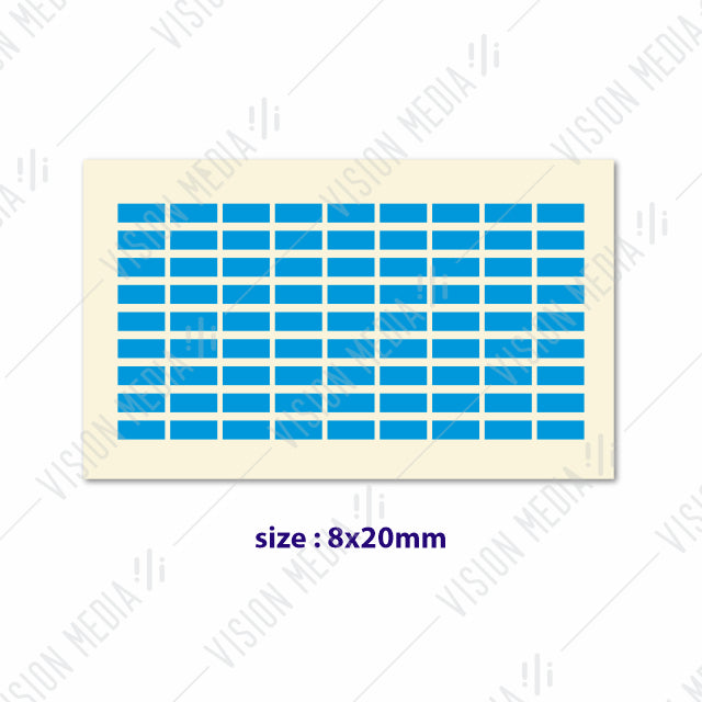 LABEL STICKER 8MM X 20MM