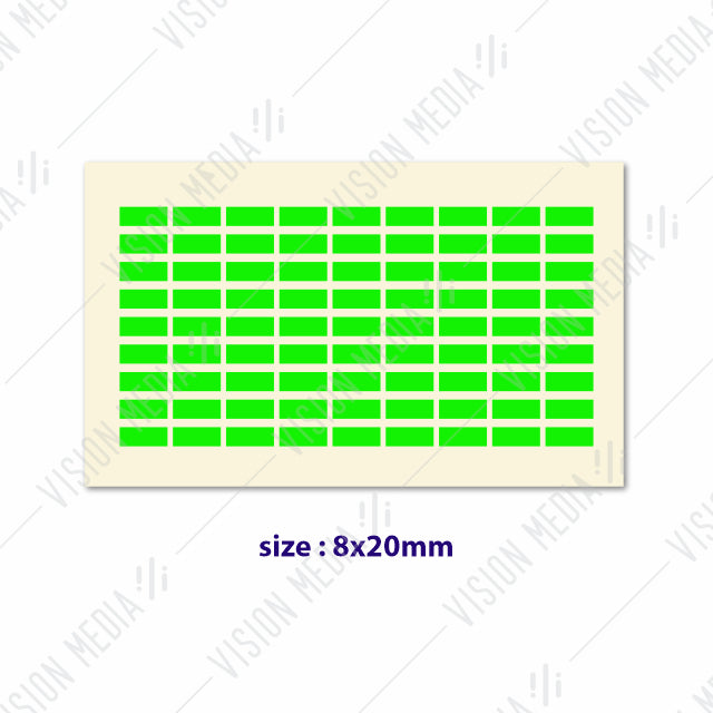 LABEL STICKER 8MM X 20MM