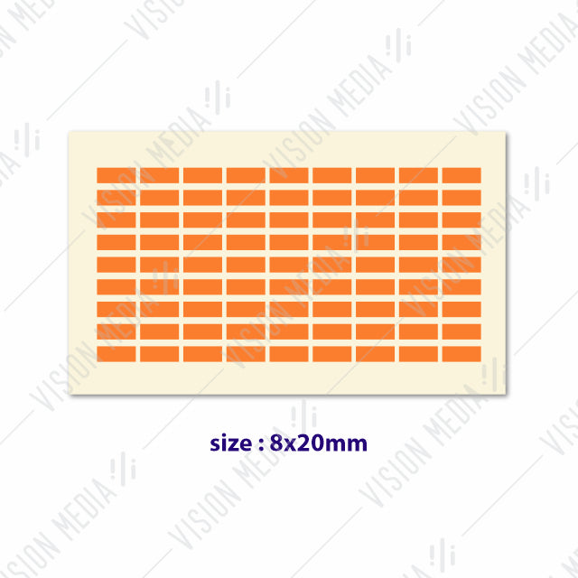 LABEL STICKER 8MM X 20MM