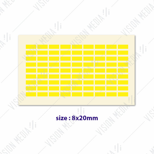 LABEL STICKER 8MM X 20MM