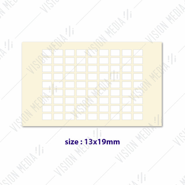 LABEL STICKER 13MM X 19MM