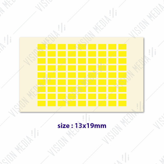 LABEL STICKER 13MM X 19MM