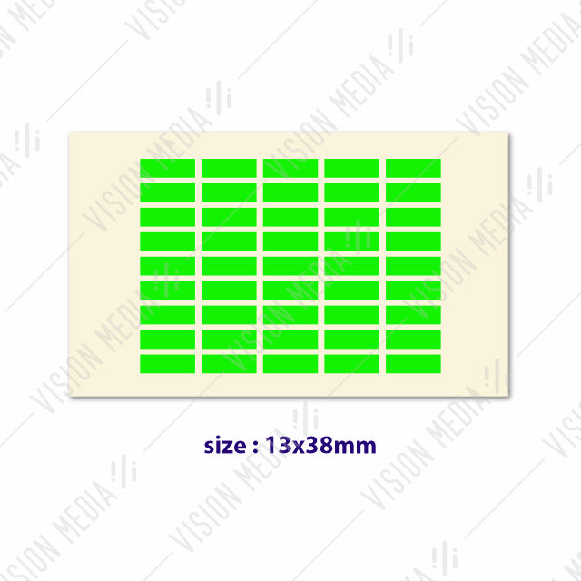 LABEL STICKER 13MM X 38MM
