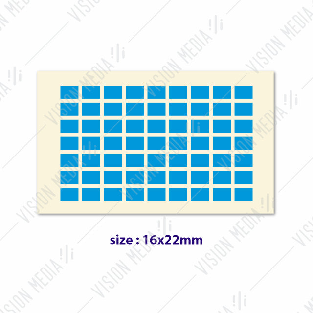 LABEL STICKER 16MM X 22MM