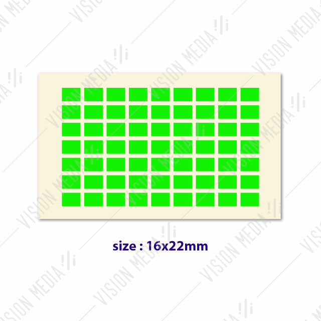 LABEL STICKER 16MM X 22MM