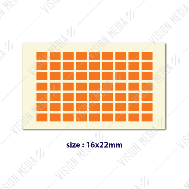 LABEL STICKER 16MM X 22MM