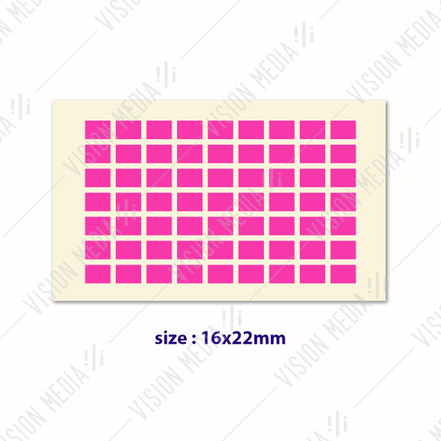 LABEL STICKER 16MM X 22MM