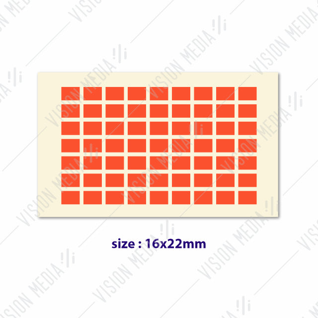 LABEL STICKER 16MM X 22MM