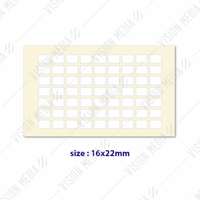 LABEL STICKER 16MM X 22MM