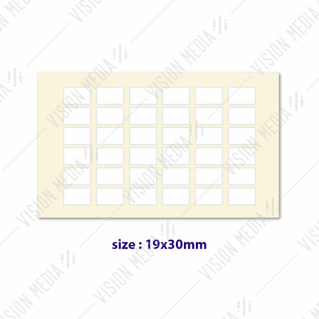 LABEL STICKER 19MM X 30MM