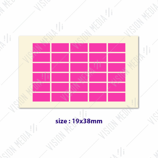 LABEL STICKER 19MM X 38MM