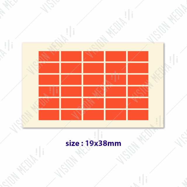 LABEL STICKER 19MM X 38MM