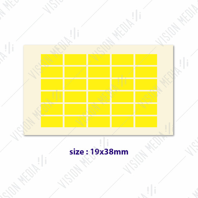 LABEL STICKER 19MM X 38MM