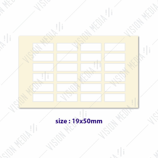 LABEL STICKER 19MM X 50MM