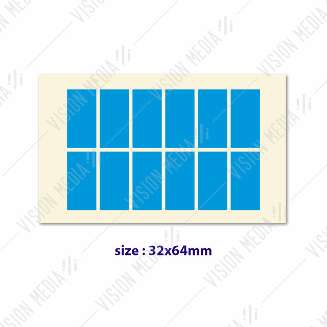 LABEL STICKER 32MM X 64MM