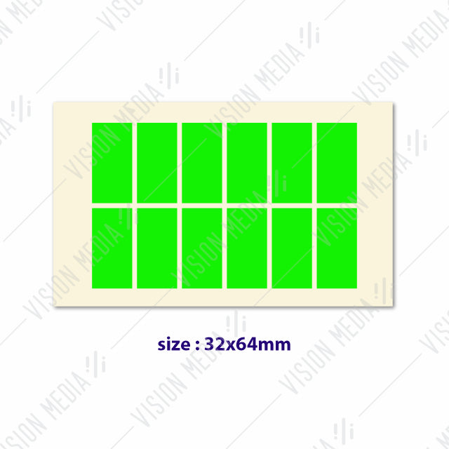 LABEL STICKER 32MM X 64MM