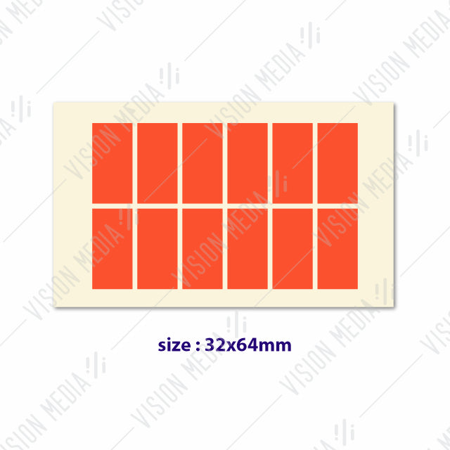 LABEL STICKER 32MM X 64MM