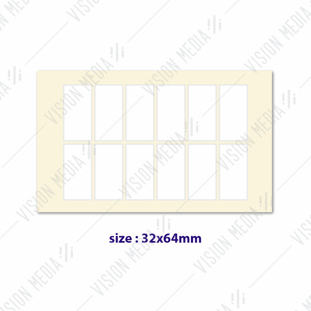 LABEL STICKER 32MM X 64MM
