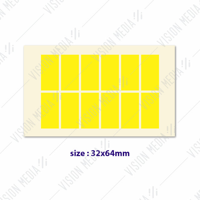 LABEL STICKER 32MM X 64MM