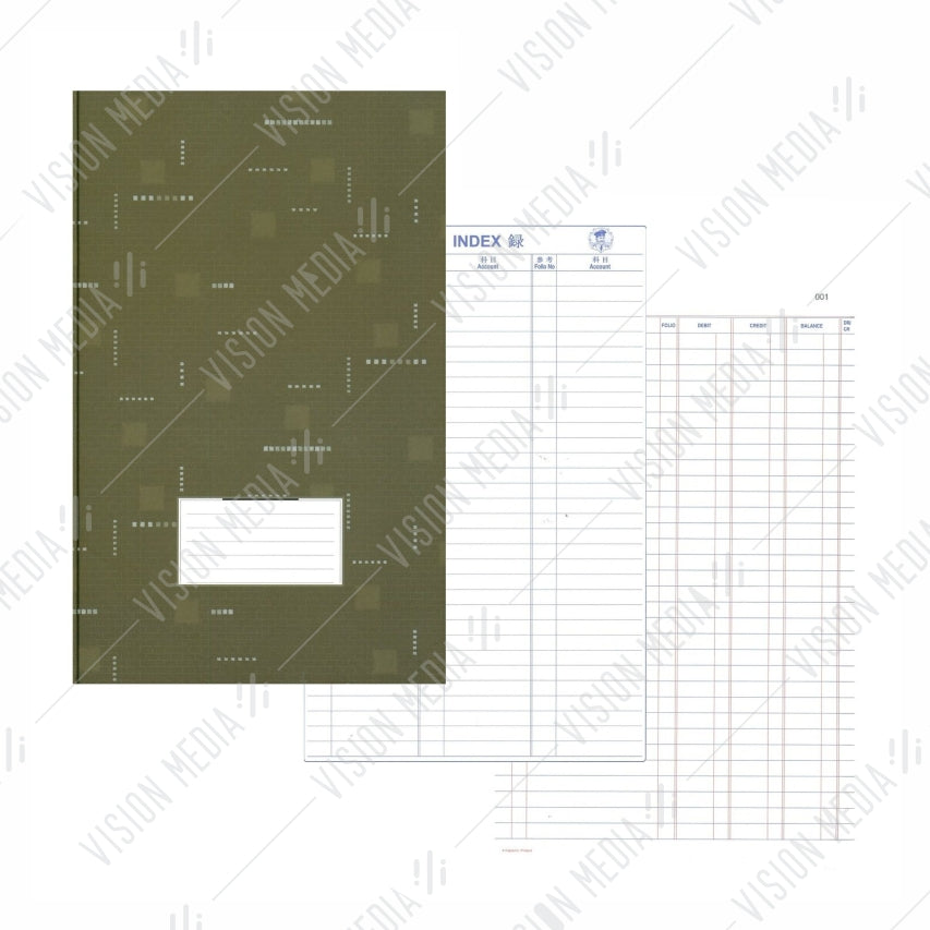 HARD COVER FOOLSCAP 3 COLUMN ACCOUNT BOOK 200 PAGES, 70GSM