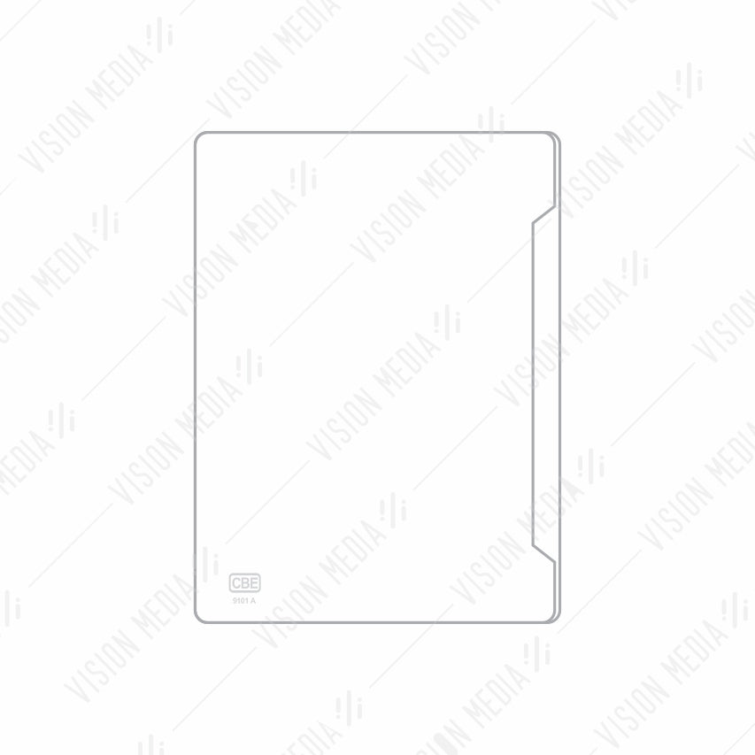 A4 TRANSPARENT C-SHAPED DOCUMENT HOLDER, SIDE OPENING (9101A)