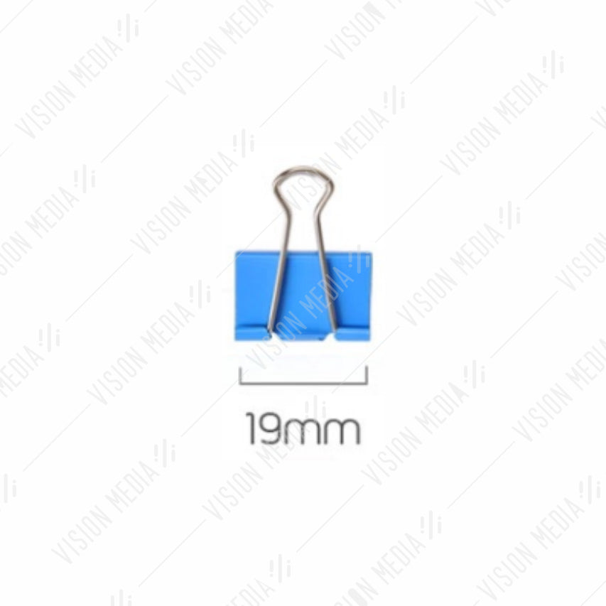 BINDER (DOUBLE SIDED) CLIP 3/4"(19MM) MIX COLOUR (12 PCS/BOX)