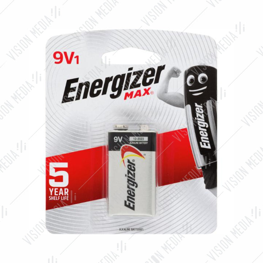 ENERGIZER ALKALINE MAX 9V BATTERIES (1PCS / PACK ) (522BP1G)