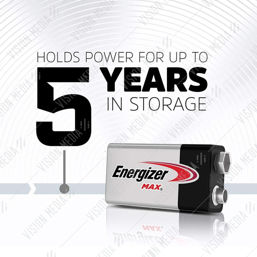 ENERGIZER ALKALINE MAX 9V BATTERIES (1PCS / PACK ) (522BP1G)