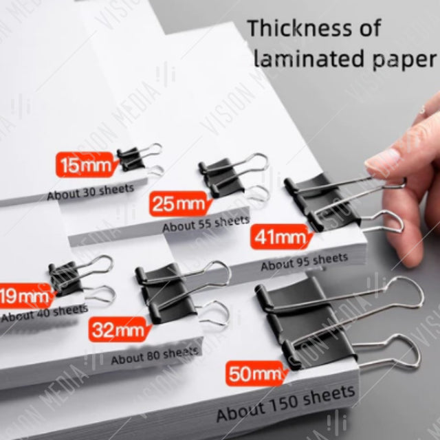BINDER (DOUBLE SIDED) CLIP 2" 51MM (12PCS/BOX) (NO.260)