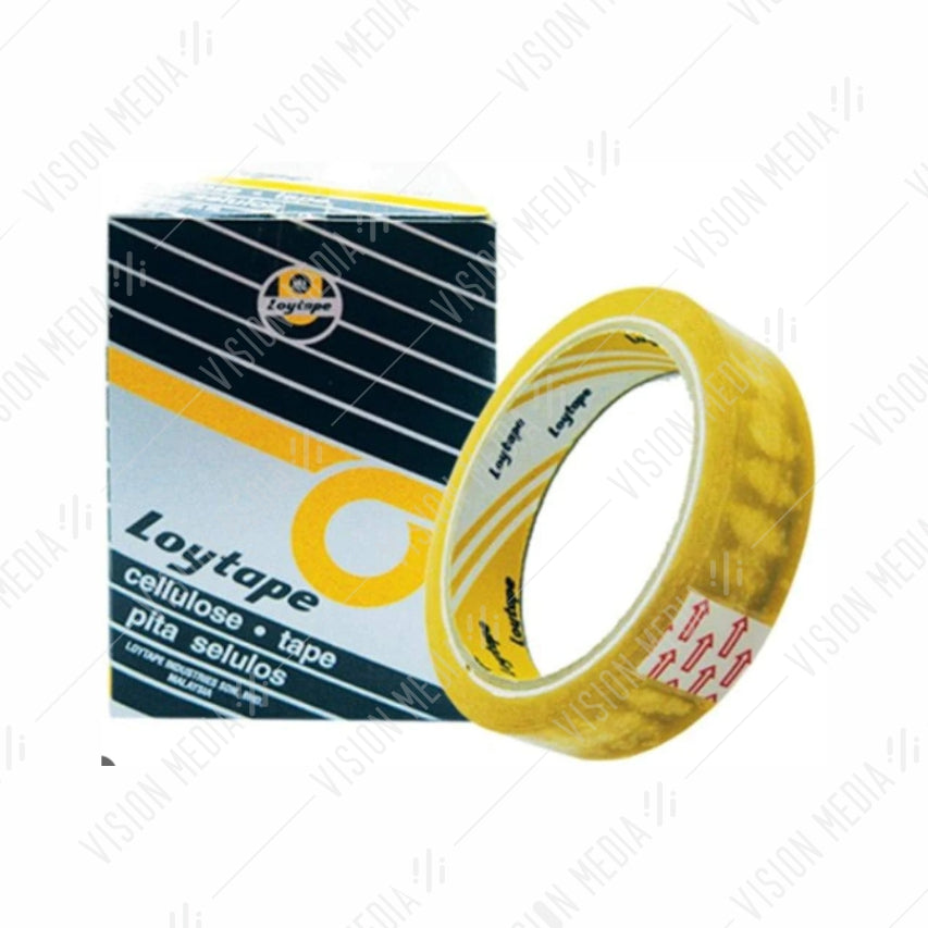 CELLOPHANE TAPE 24MM X 40M (LOYTAPE) (CELLULOSE)
