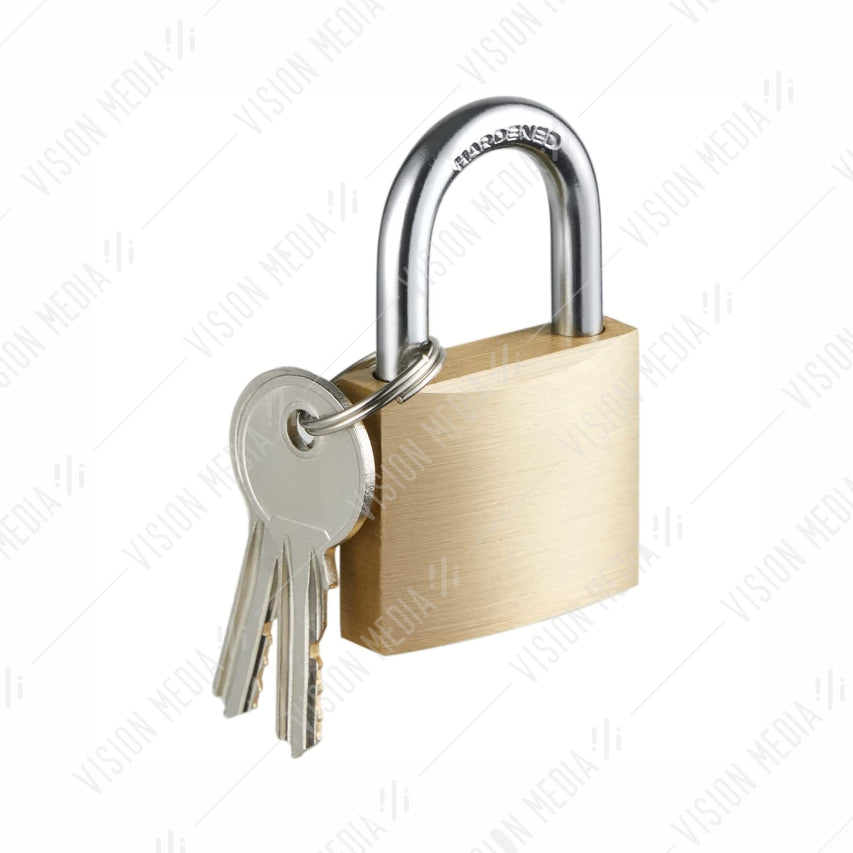 P Lock Key 25MM BASIC PADLOCK C/W 1 PAIR OF KEYS | Vision Media Supplies