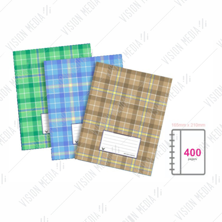 HARD COVER QUARTO/SQUARE BOOK 400 PAGES, 60GSM (EAGLE)