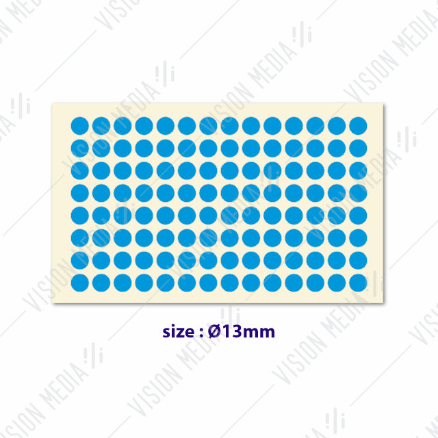 LABEL STICKER ROUND 13MM | Vision Media Supplies