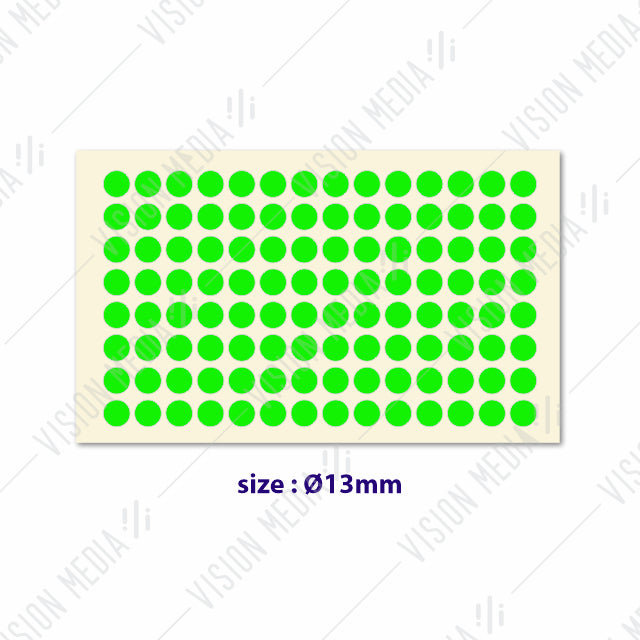 LABEL STICKER ROUND 13MM