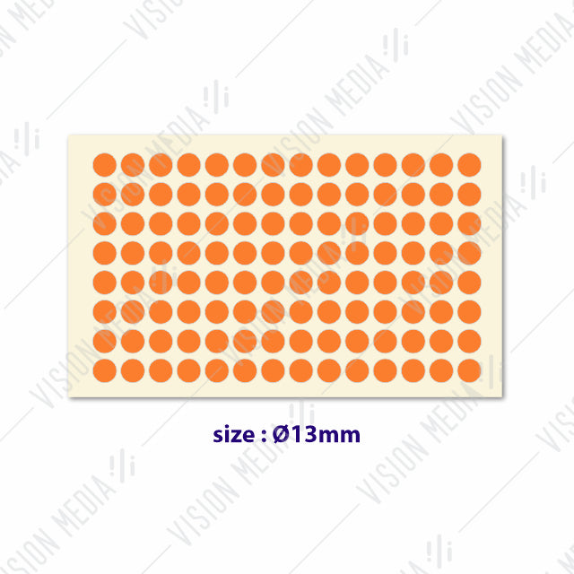 LABEL STICKER ROUND 13MM