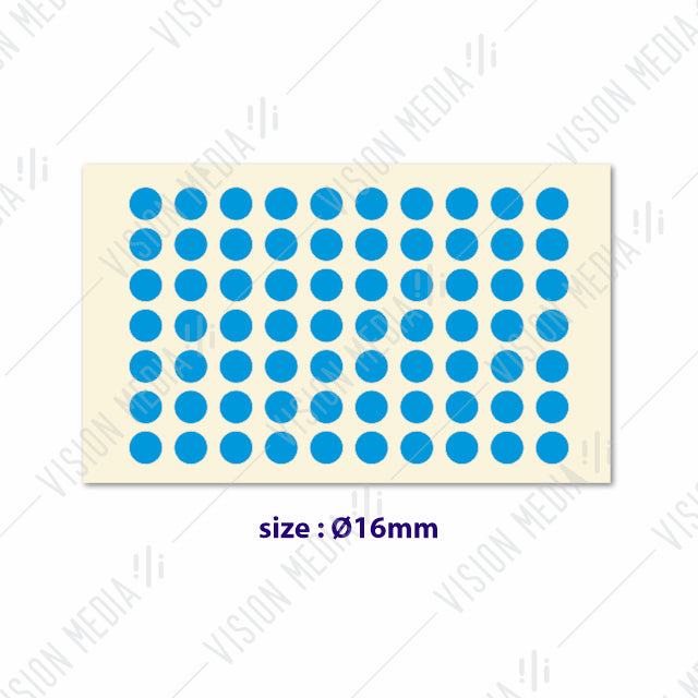 LABEL STICKER ROUND 16MM